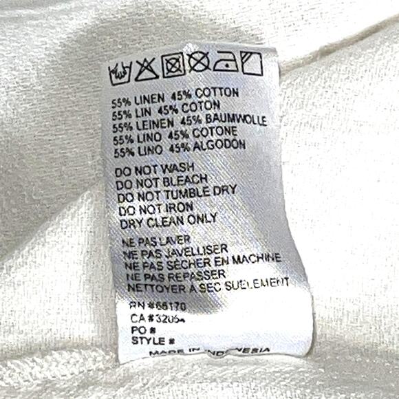 Rue Stiic Linen and Cotton Tunic with Embroidered Accents Size Medium - Picture 7 of 7